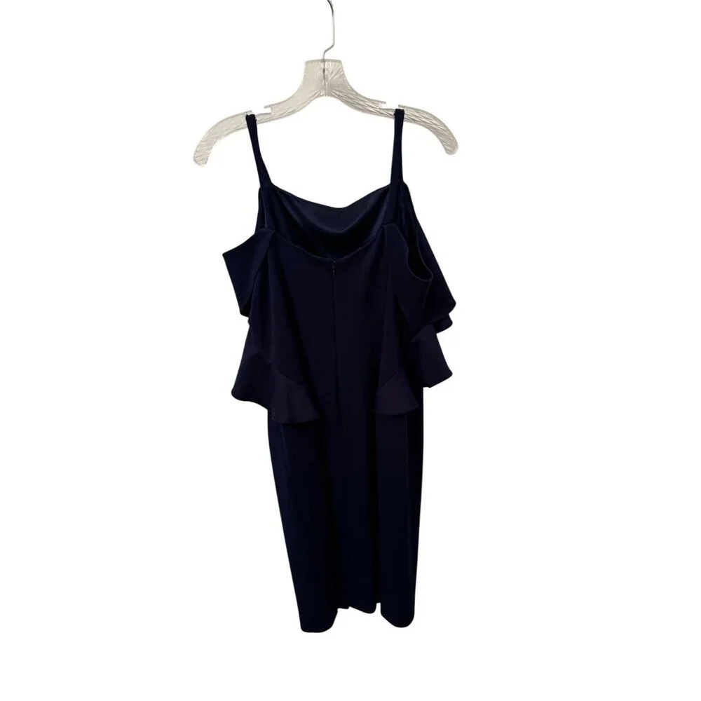 Adriana Papell navy evening gown size 12 - Picture 2 of 3